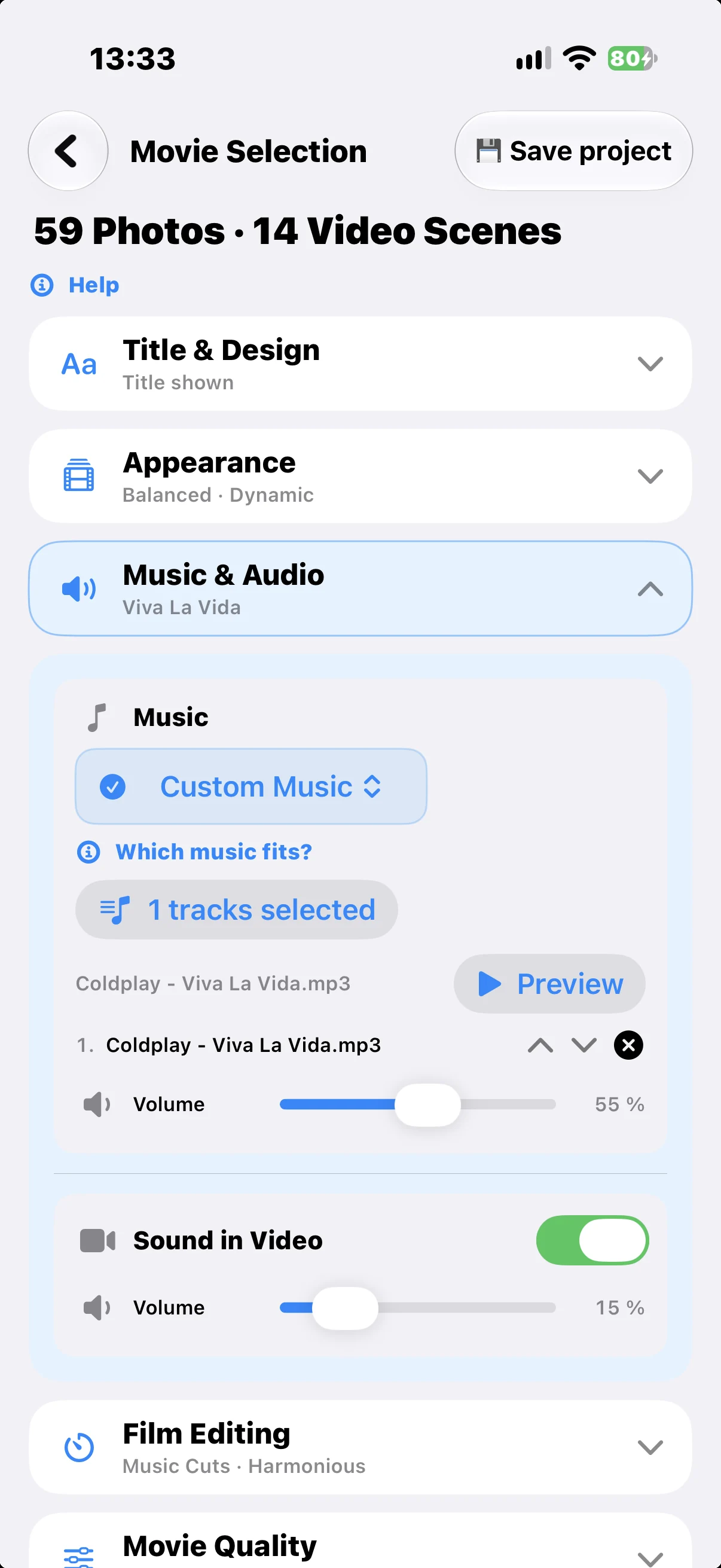 Add your own music